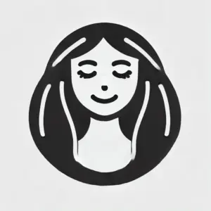 どんどん違うイメージになっていく中年女性の画像。