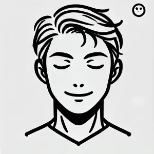 少しリアルな感じのイケメン風の画像