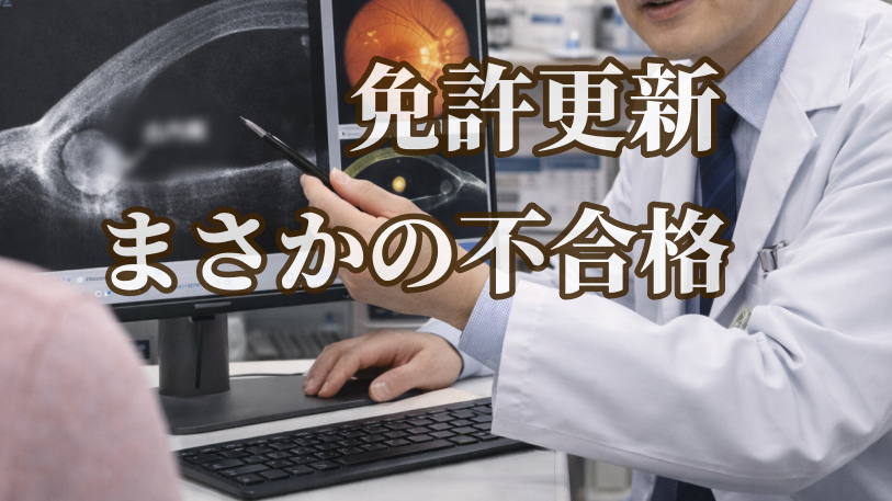 眼科医に診察してもらっています