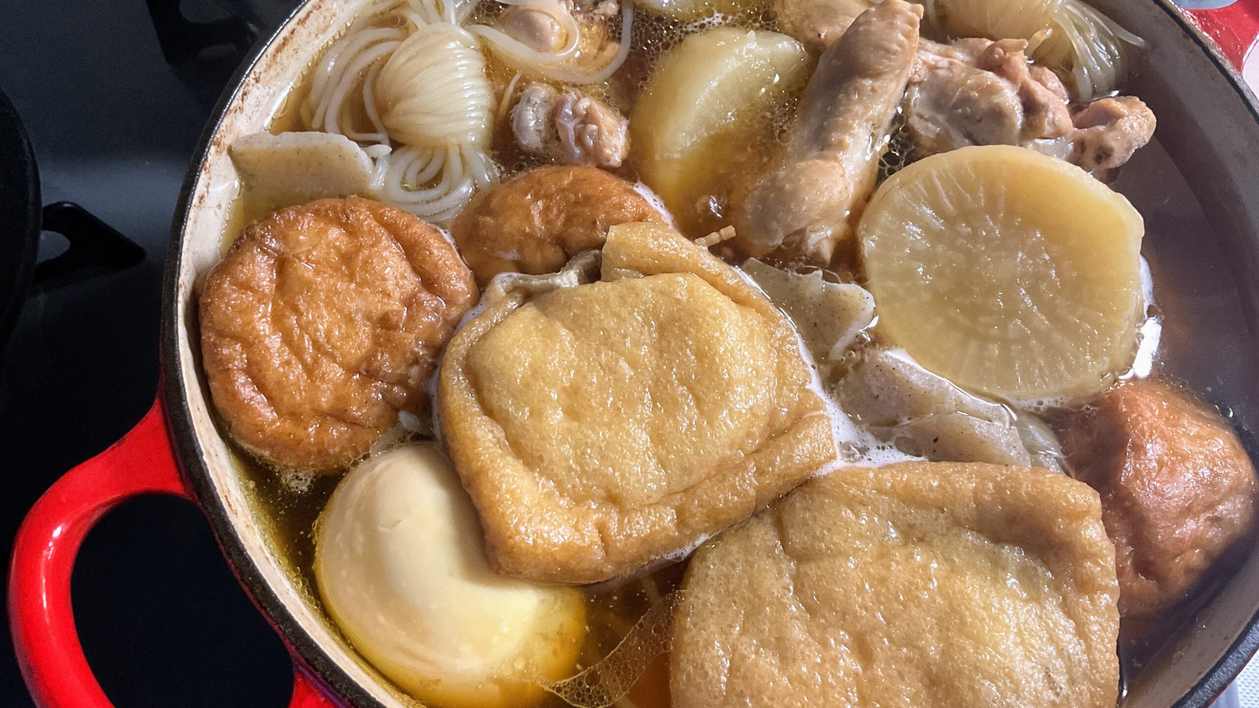 味の沁みたおでんが完成