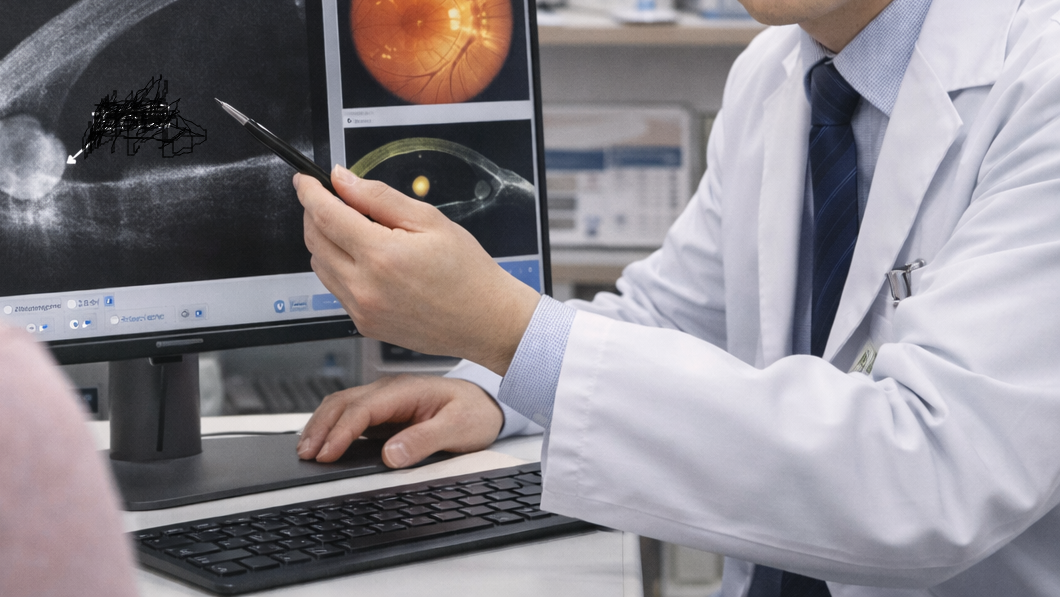 眼科で診てみらっています