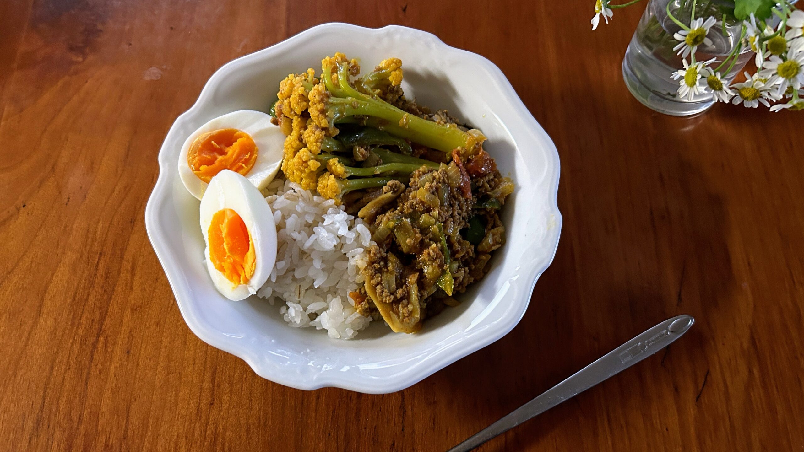 夕食のスパイスカレー